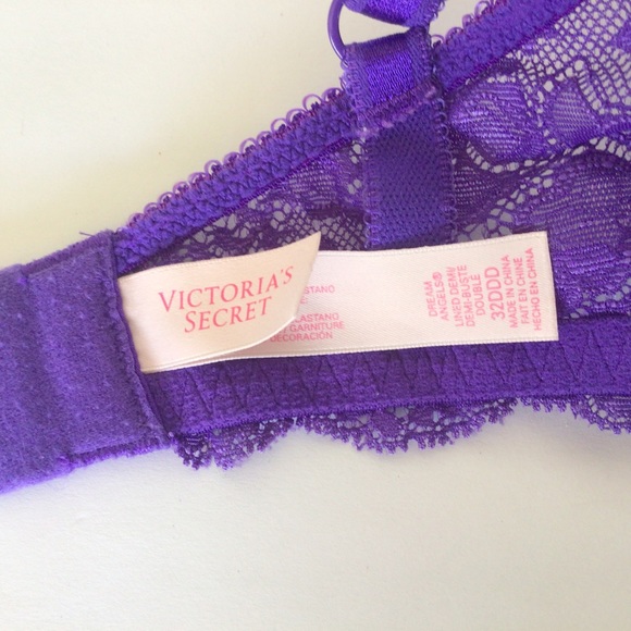 VICTORIAS SECRET DREAM ANGELS LINED DEMI BRA SIZE 32DDD - Picture 10 of 14